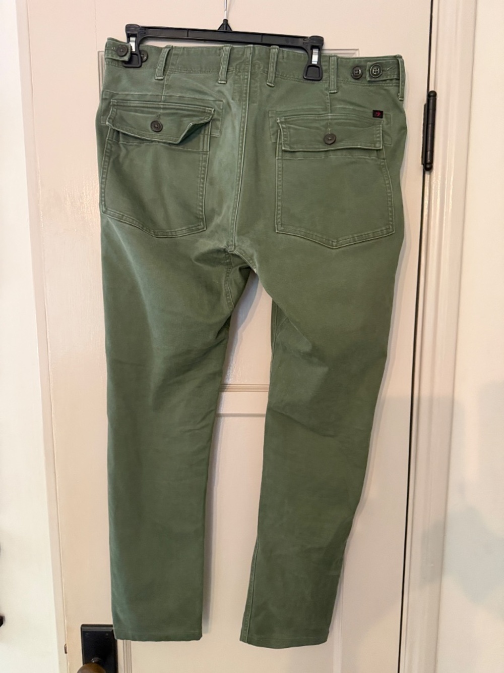 Relwen Brand Men's Army Olive Green Pant Khaki - Picture 2 of 7